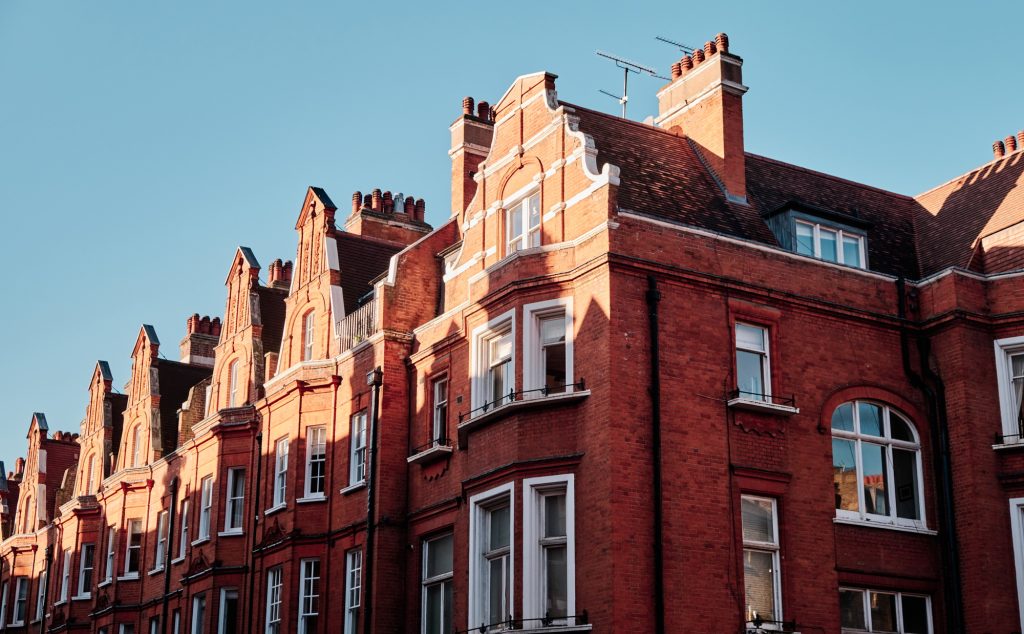 Red Bricks Houses. Luxury property in the centre of London.